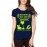 Women's Cotton Biowash Graphic Printed Half Sleeve T-Shirt - Warning Dnd Sports