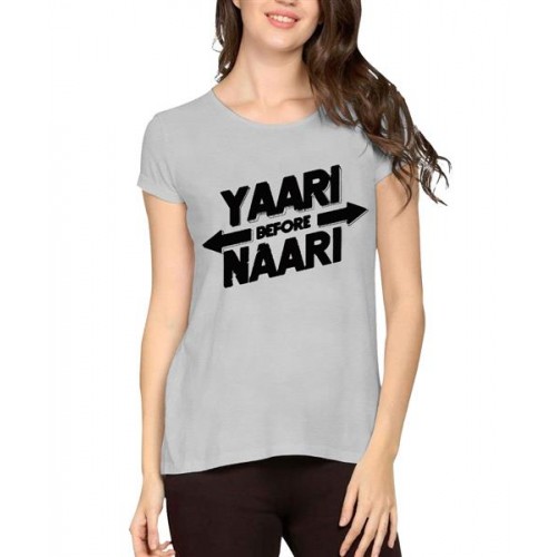 Yaari Before Naari Graphic Printed T-shirt