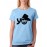 Women's Cotton Biowash Graphic Printed Half Sleeve T-Shirt - Yo Hat