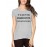 Women's Cotton Biowash Graphic Printed Half Sleeve T-Shirt - You Disagree With Me