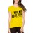 Women's Cotton Biowash Graphic Printed Half Sleeve T-Shirt - Young Forever