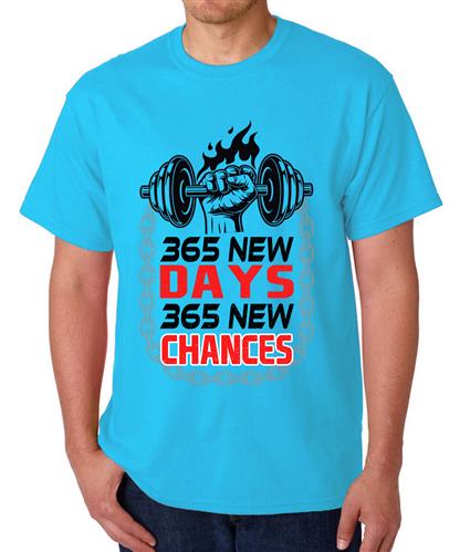 Men's 365 New Days Graphic Printed T-shirt