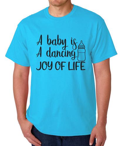 Men's A Baby Joy Graphic Printed T-shirt