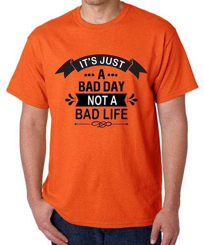 Men's A Bad Life Graphic Printed T-shirt
