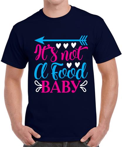 Men's A Food Baby Love Graphic Printed T-shirt