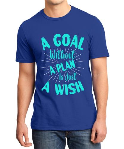 Men's A Goal Plan Graphic Printed T-shirt