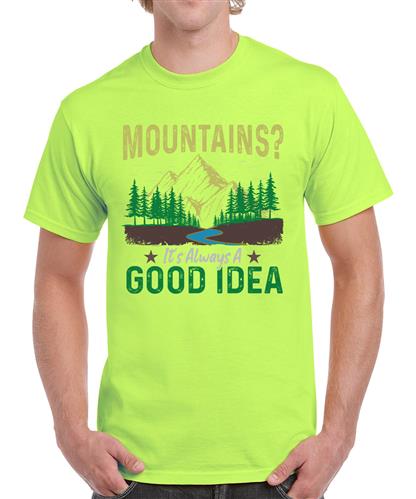 Men's A Good Idea Graphic Printed T-shirt