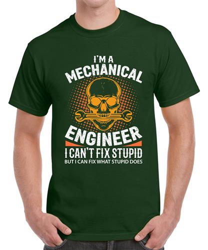 Men's A Mechanical Fix Graphic Printed T-shirt