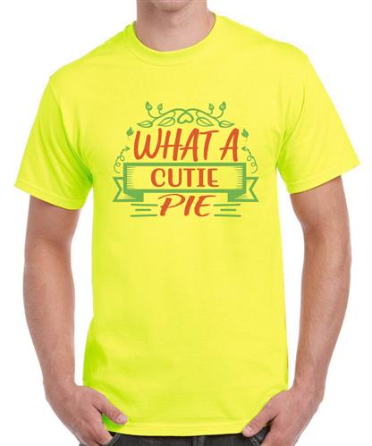 Men's A Pie Cutie Graphic Printed T-shirt