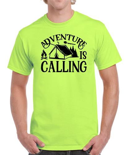 Men's Adventure Calling Graphic Printed T-shirt