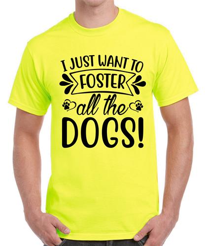 Men's All The Foster Dogs Graphic Printed T-shirt