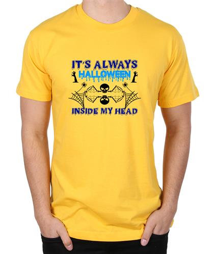 Men's Always Head Graphic Printed T-shirt