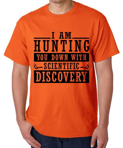 Men's Am Hunting Down Graphic Printed T-shirt