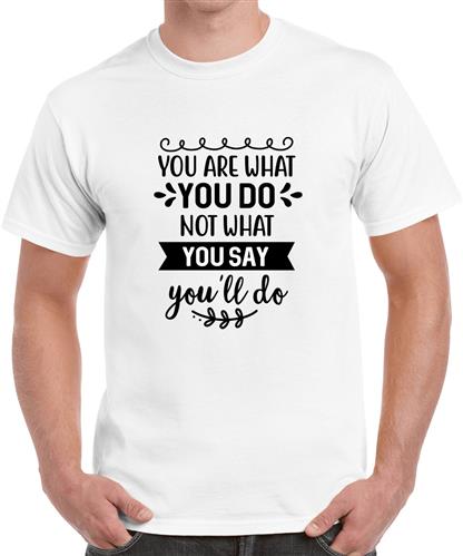 Men's Are You Do Graphic Printed T-shirt