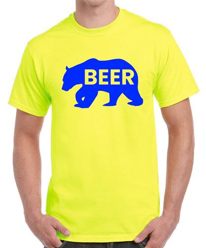 Men's B Beer Graphic Printed T-shirt