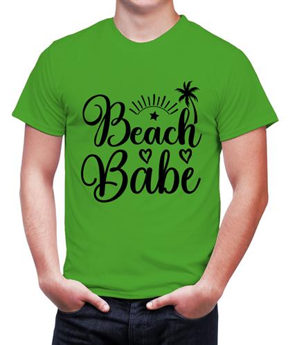 Men's Babe Beach Graphic Printed T-shirt