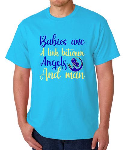Men's Babies Angels Graphic Printed T-shirt
