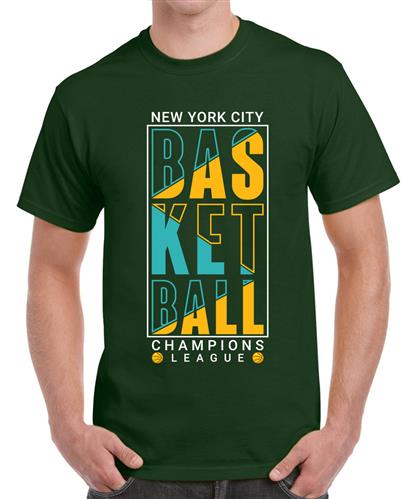 Men's Basket Ball Graphic Printed T-shirt
