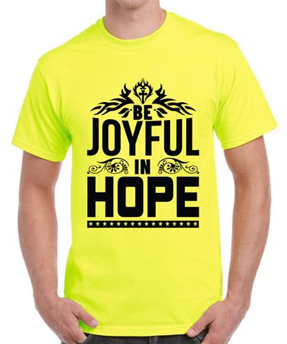 Men's Be Joyful Hope Graphic Printed T-shirt