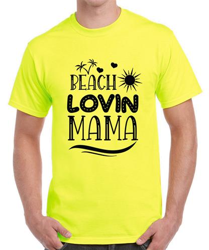 Men's Beach Loving  Graphic Printed T-shirt