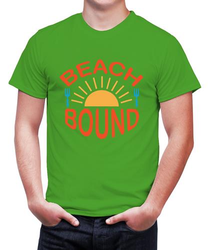 Men's Beach Sun Bound Graphic Printed T-shirt