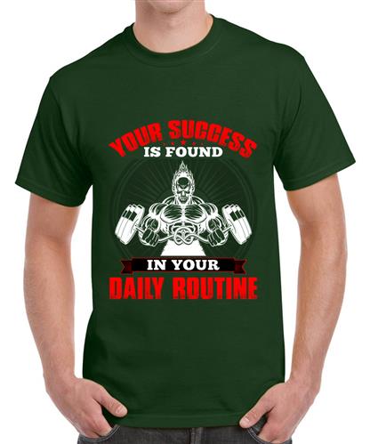 Men's Your Daily Routine Graphic Printed T-shirt