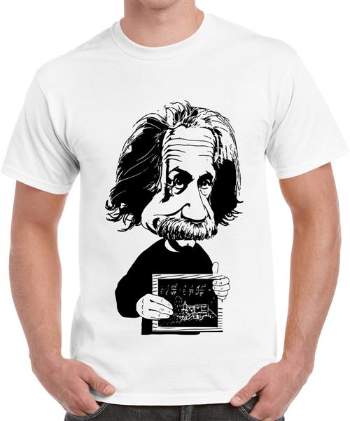 Buy Men's Cotton Graphic Printed Half Sleeve T-Shirt - Albert Einstein  Cartoon at 