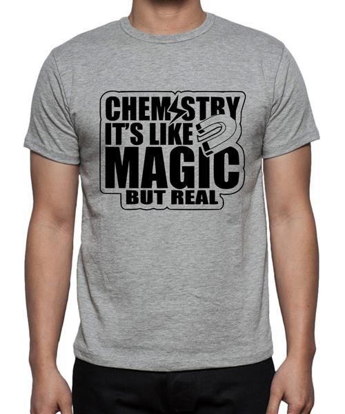 Men's Cotton Graphic Printed Half Sleeve T-Shirt - Chemistry It's Like Magic
