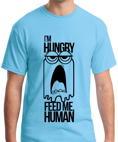 Buy Men's I'm Hungry Feed Me Human Graphic Printed T-shirt at