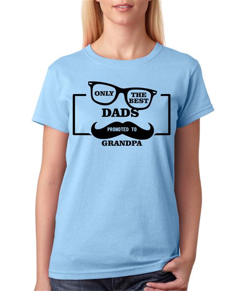 Women's Cotton Biowash Graphic Printed Half Sleeve T-Shirt -  only The Best Dads