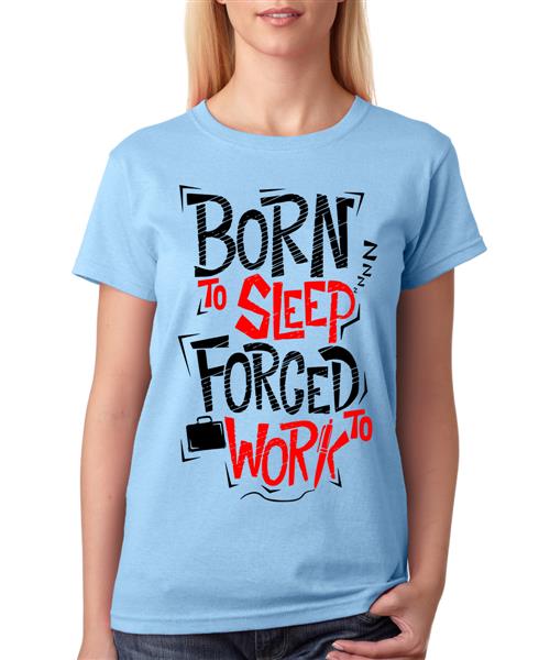 Women's Cotton Biowash Graphic Printed Half Sleeve T-Shirt -  Sleep Work